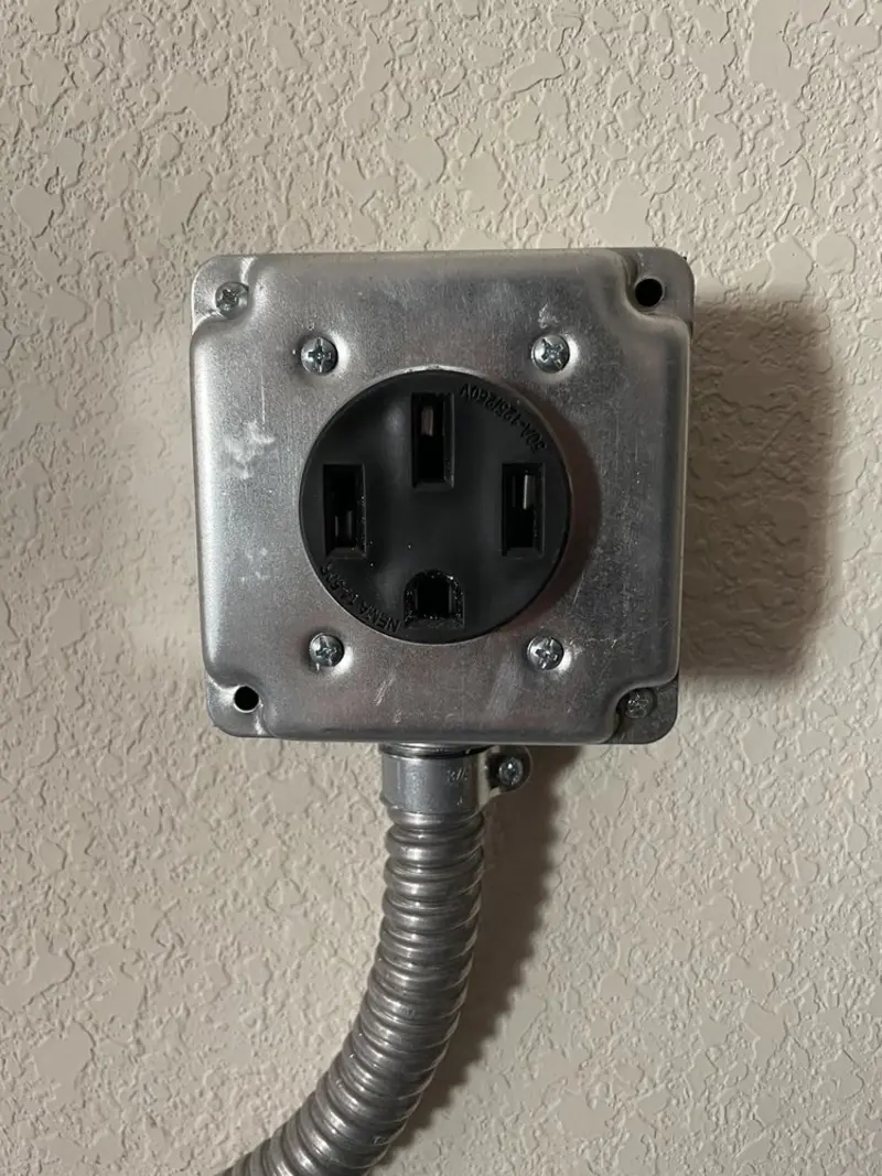 NEMA 14-50 outlet installed for Smart Home Electrical in Euless